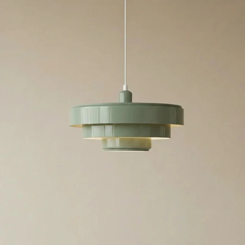 Aetna Scandinavian Triple Layer Disc Colorful Pendant Light