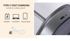 LumaTouch – Lampada da Tavolo LED Ricaricabile con Dimming Continuo