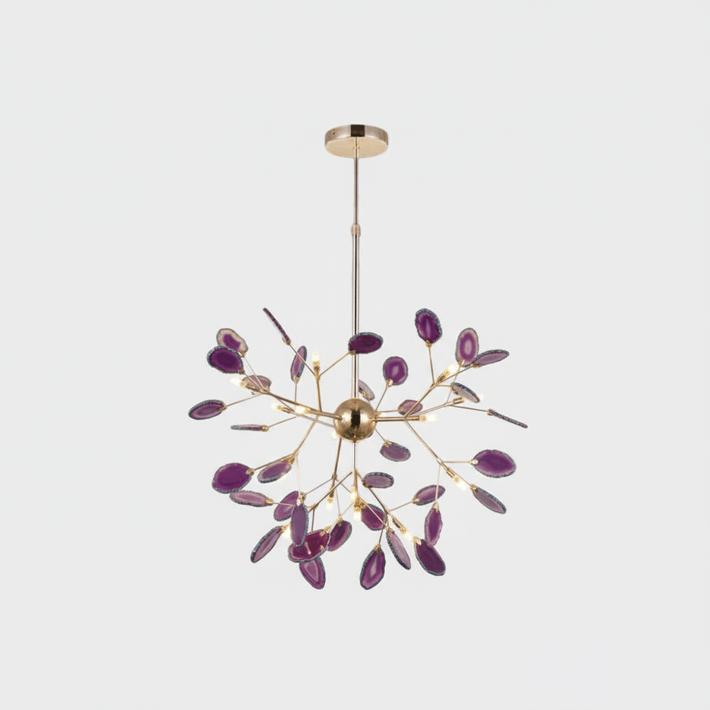 Lampadario in Agata Flake