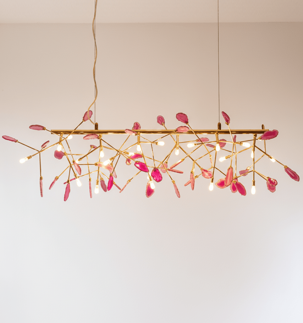Lampadario in Agata Flake