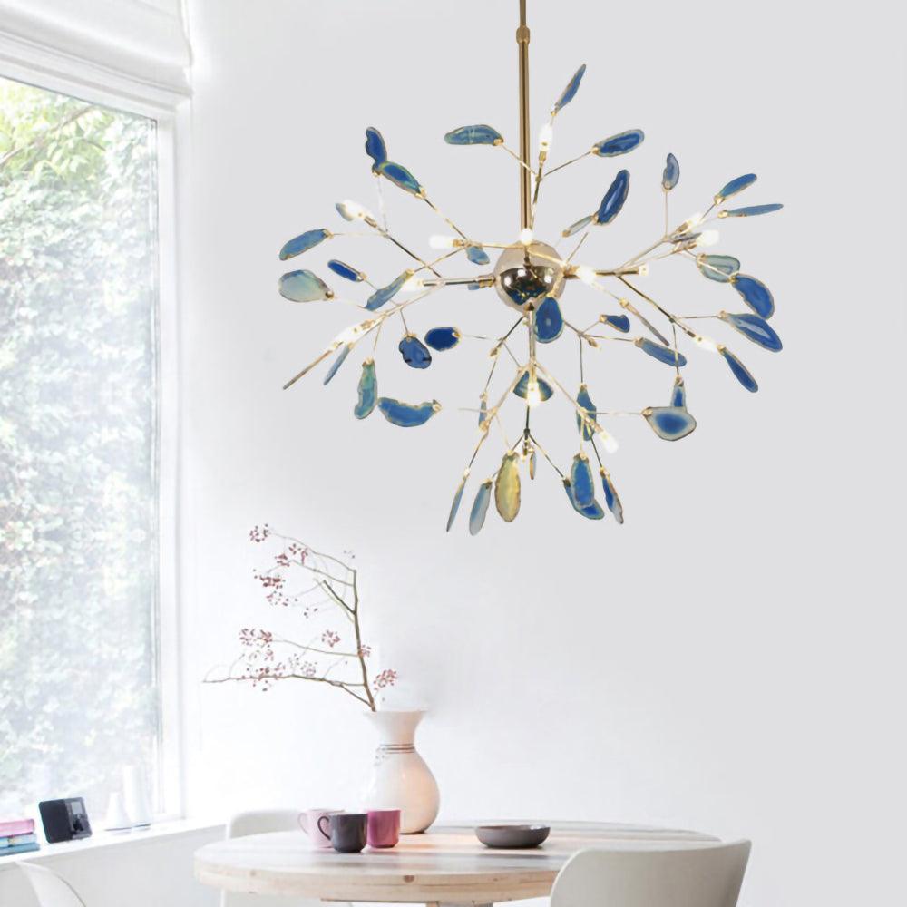 Lampadario in Agata Flake