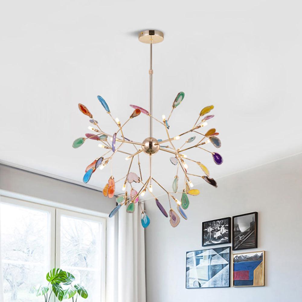 Lampadario in Agata Flake
