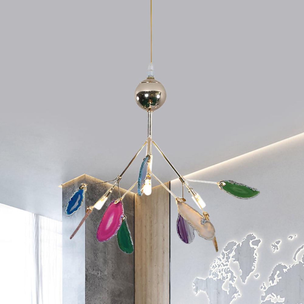 Lampadario in Agata Flake