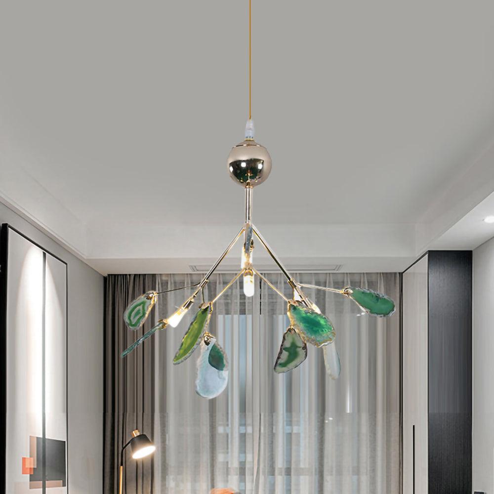 Lampadario in Agata Flake