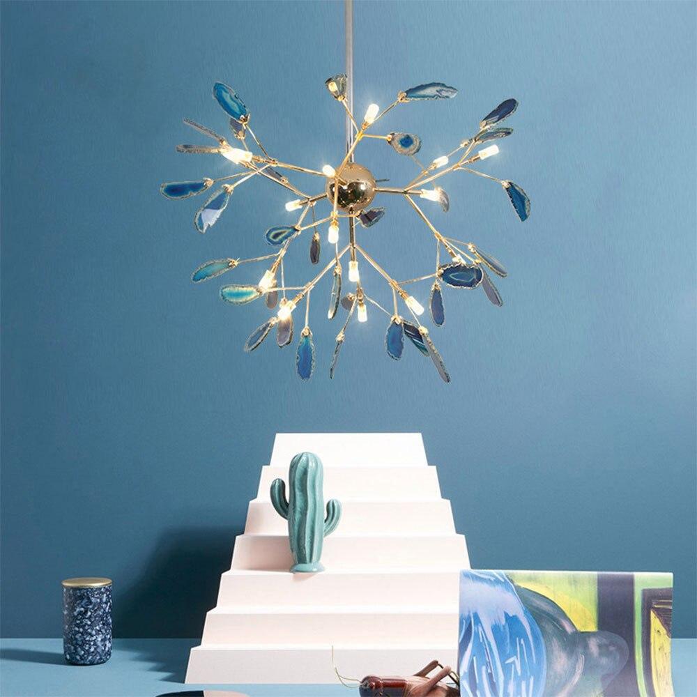Lampadario in Agata Flake