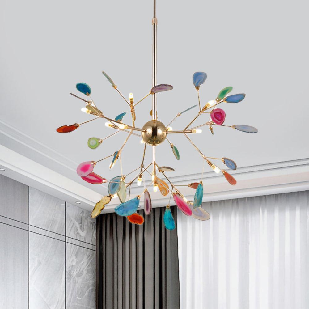Lampadario in Agata Flake