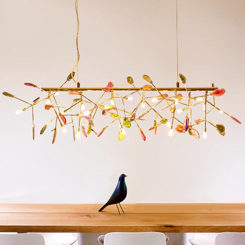 Lampadario in Agata Flake