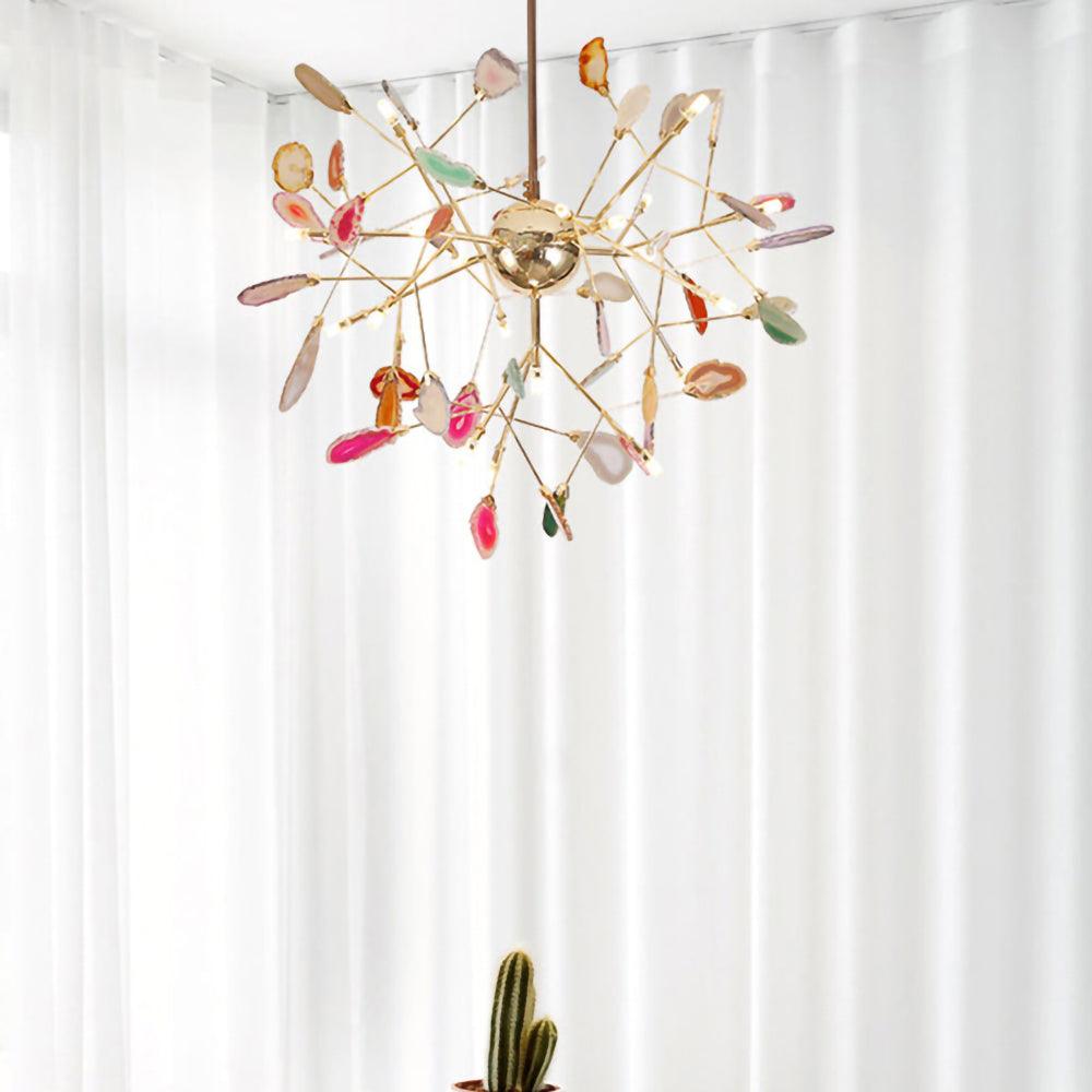 Lampadario in Agata Flake