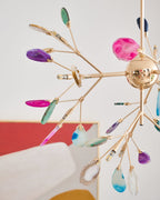 Lampadario in Agata Flake