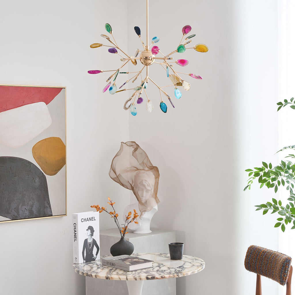 Lampadario in Agata Flake