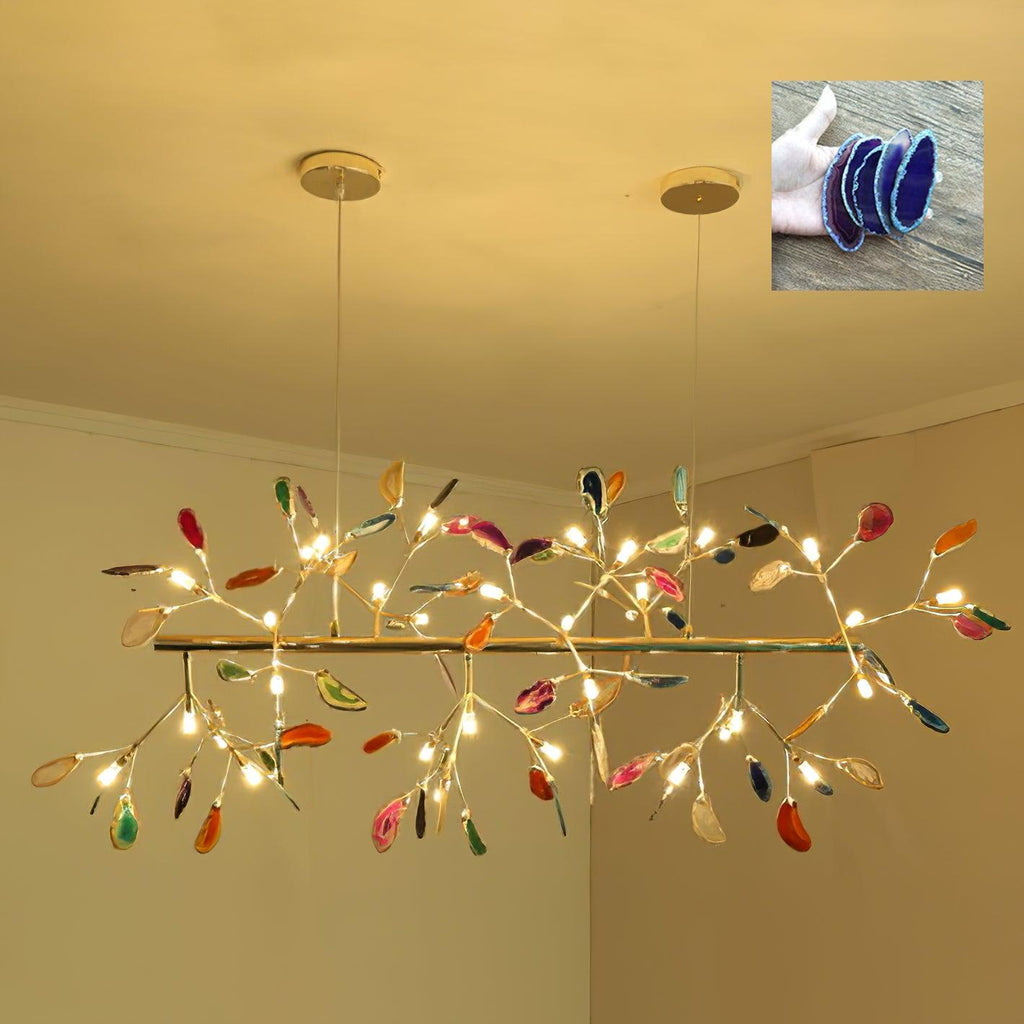 Lampadario in Agata Flake