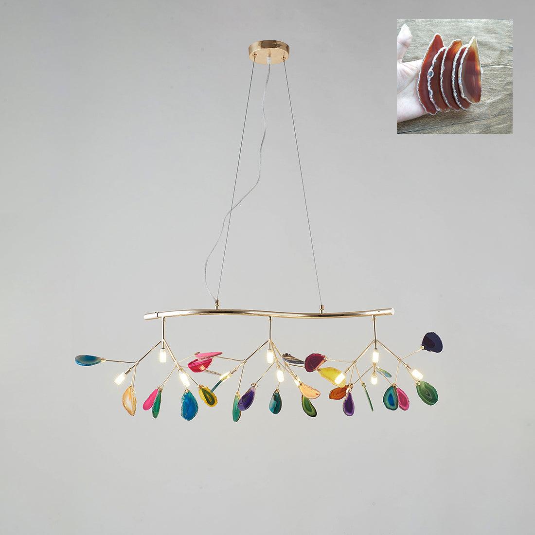 Lampadario in Agata Flake