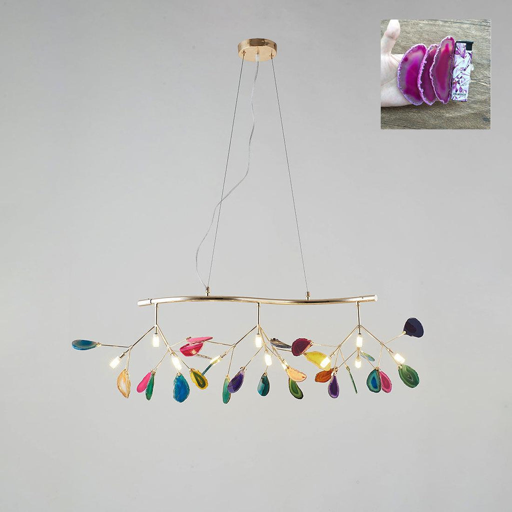 Lampadario in Agata Flake