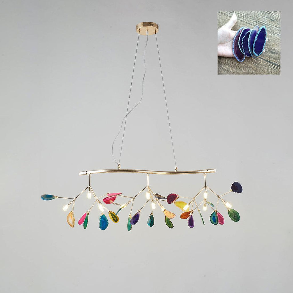 Lampadario in Agata Flake