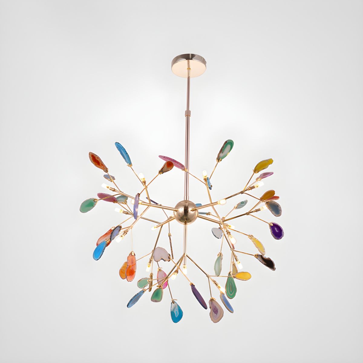 Lampadario in Agata Flake