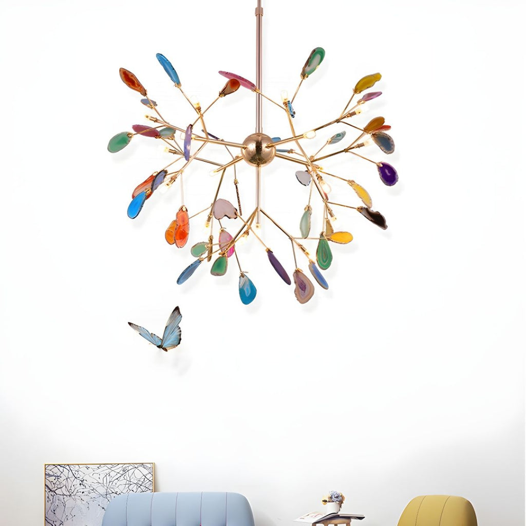 Lampadario in Agata Flake