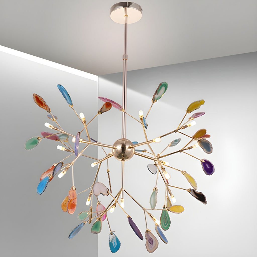 Lampadario in Agata Flake