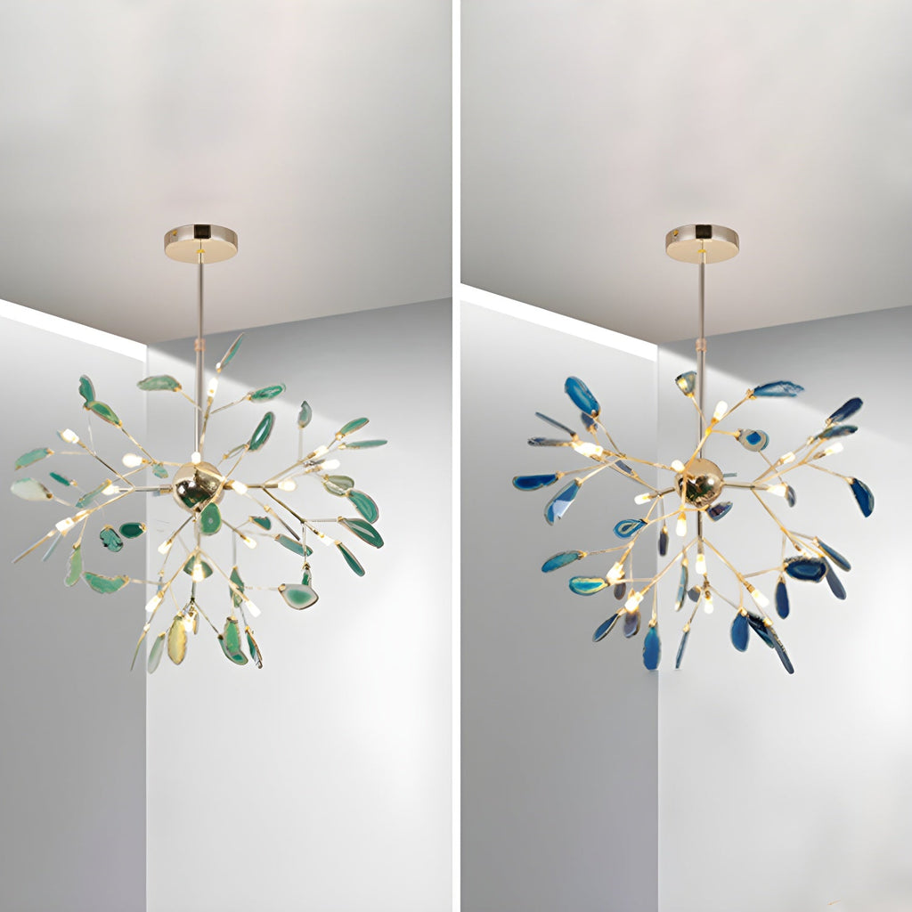 Lampadario in Agata Flake