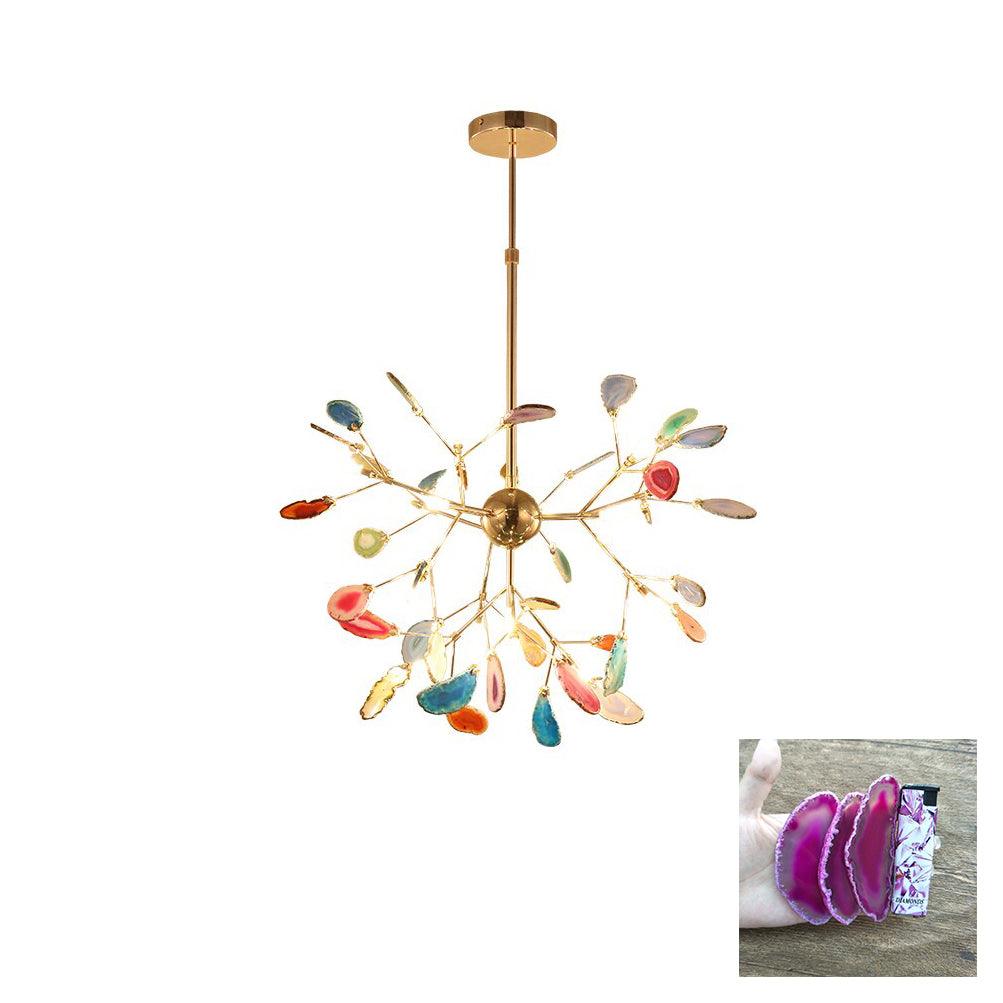 Lampadario in Agata Flake