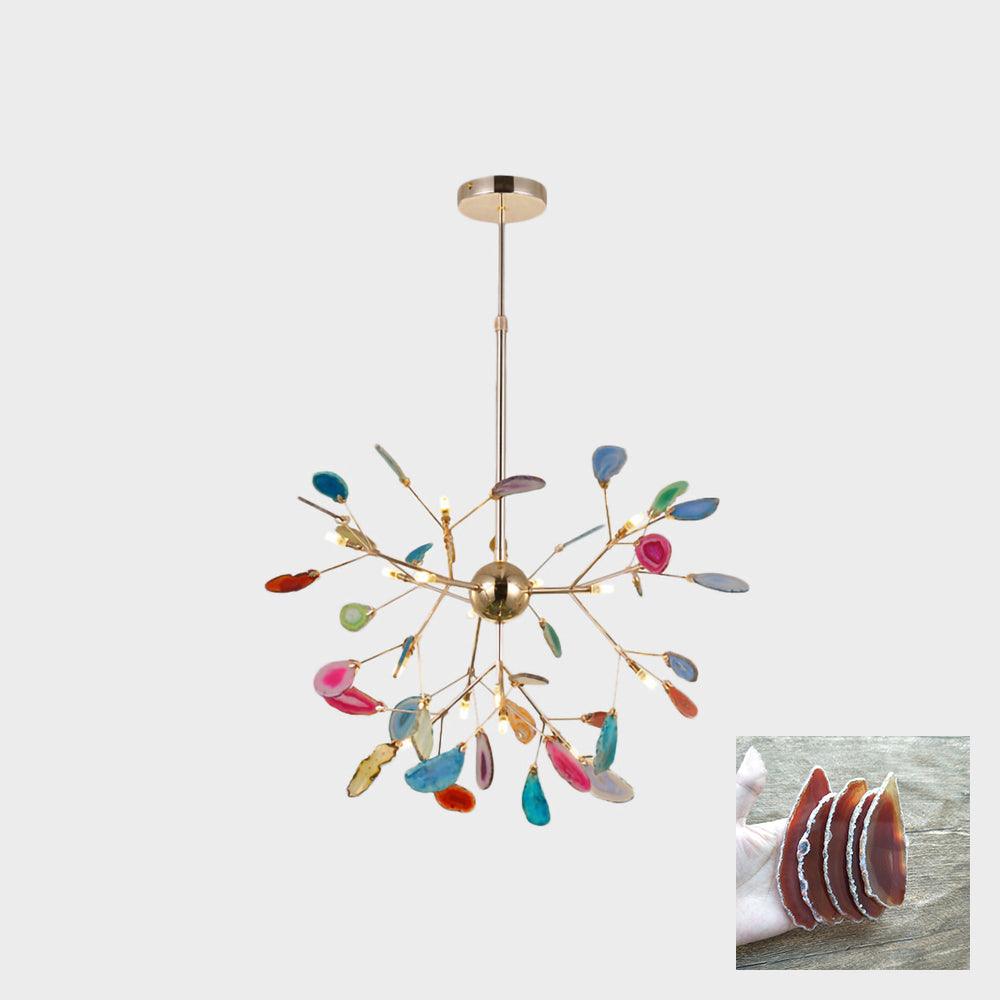 Lampadario in Agata Flake