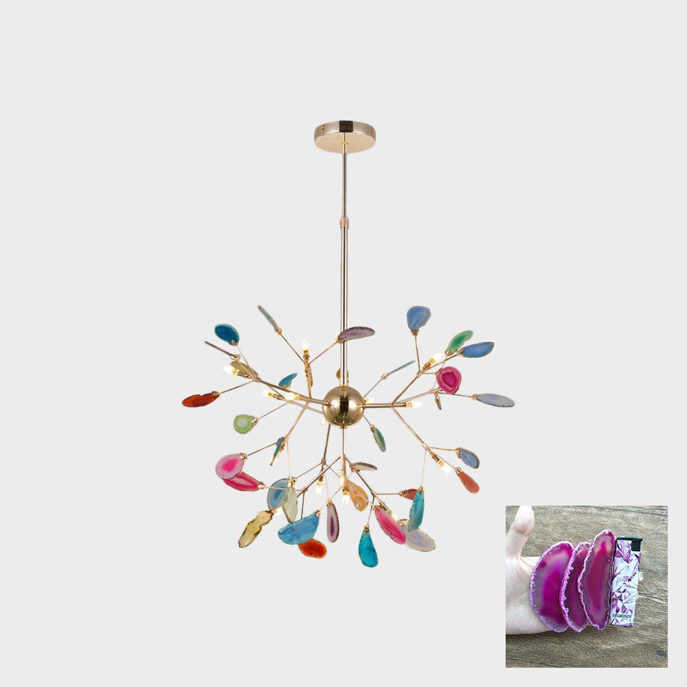 Lampadario in Agata Flake