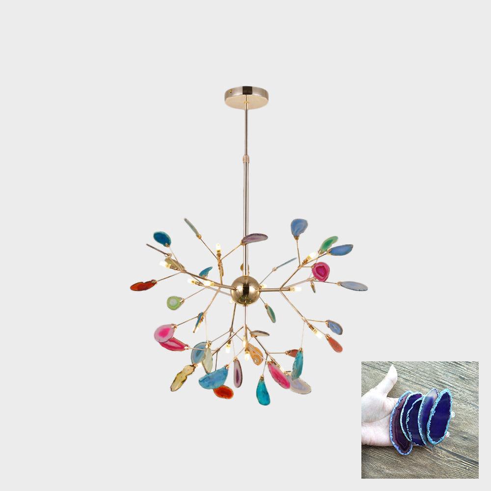 Lampadario in Agata Flake