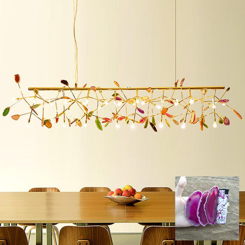 Lampadario in Agata Flake