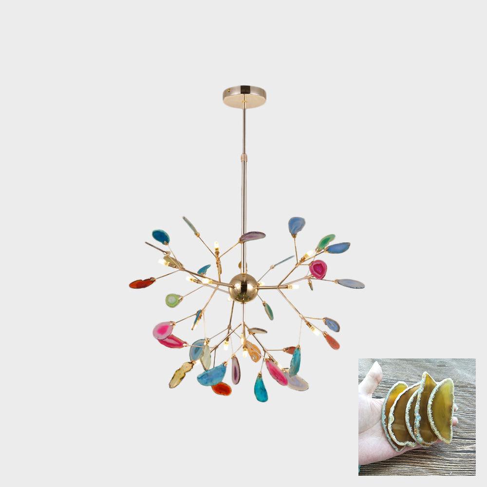 Lampadario in Agata Flake