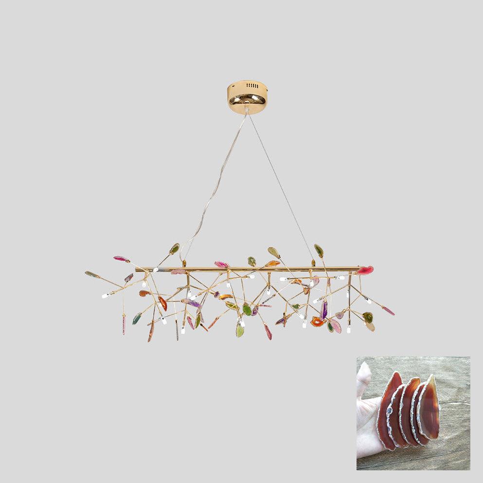 Lampadario in Agata Flake