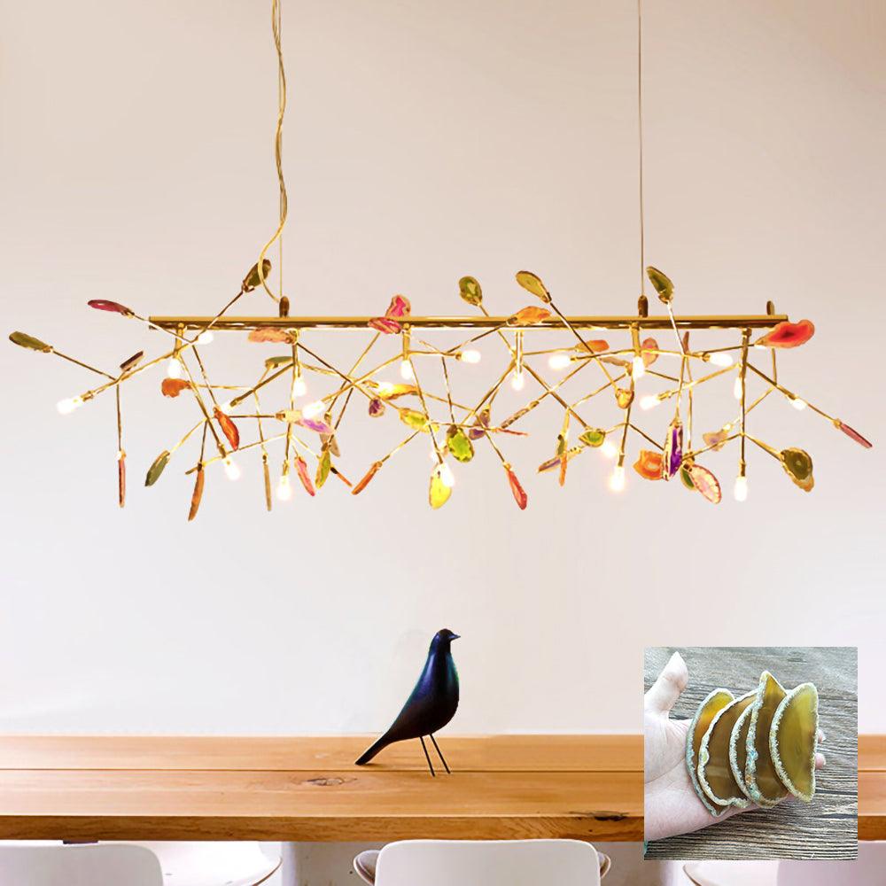Lampadario in Agata Flake