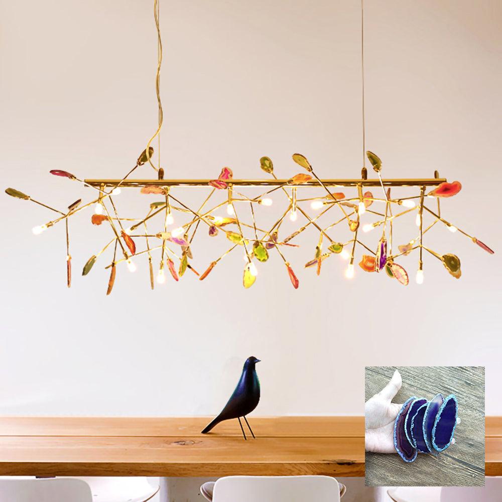 Lampadario in Agata Flake