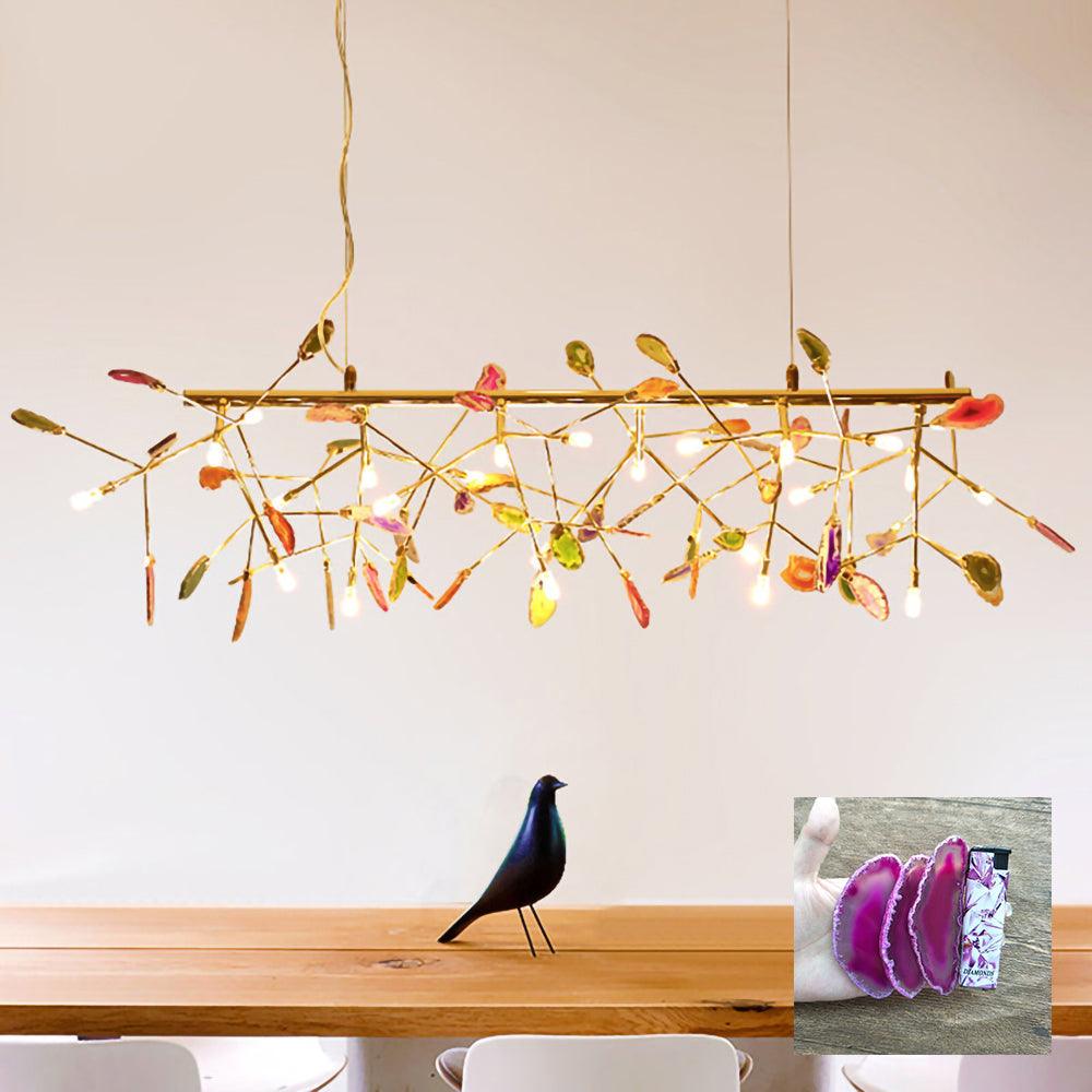 Lampadario in Agata Flake
