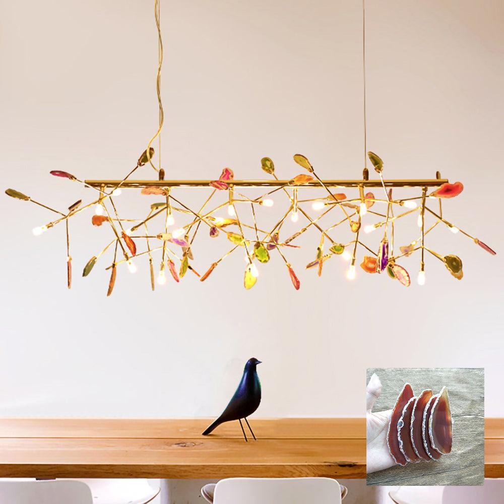Lampadario in Agata Flake