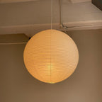 Lampada a sospensione in carta ispirata al Giappone con luce ambientale soffusa