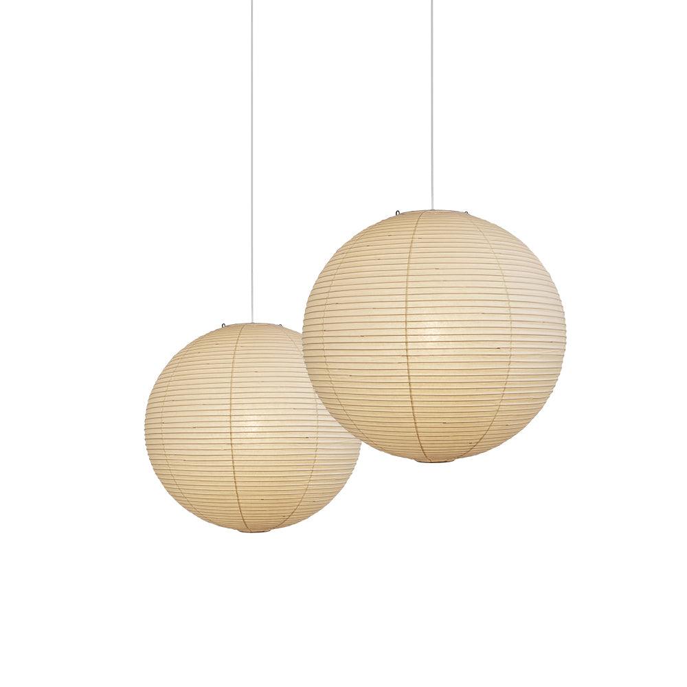 Lampada a sospensione in carta ispirata al Giappone con luce ambientale soffusa