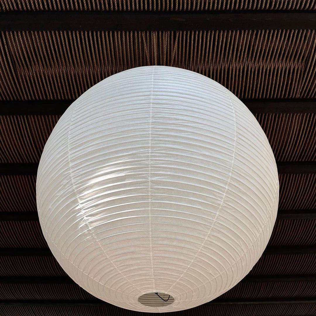 Lampada a sospensione in carta ispirata al Giappone con luce ambientale soffusa