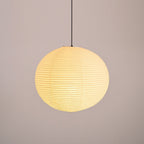 Lampada a sospensione in carta ispirata al Giappone con luce ambientale soffusa
