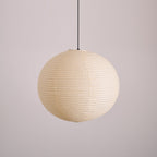 Lampada a sospensione in carta ispirata al Giappone con luce ambientale soffusa