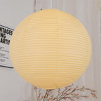 Lampada a sospensione in carta ispirata al Giappone con luce ambientale soffusa