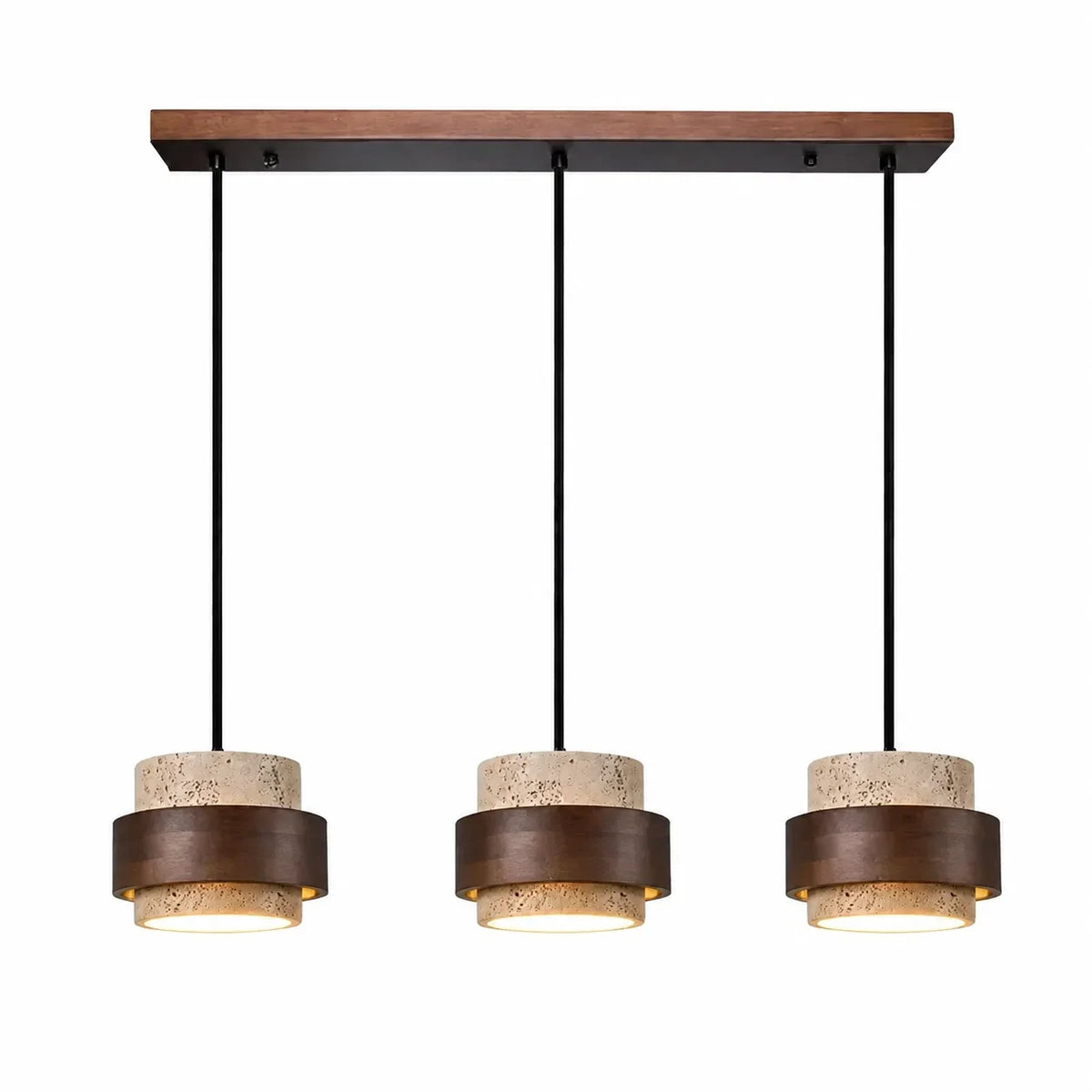 Aksel Vintage Lampada a Sospensione in Travertino Cilindrico
