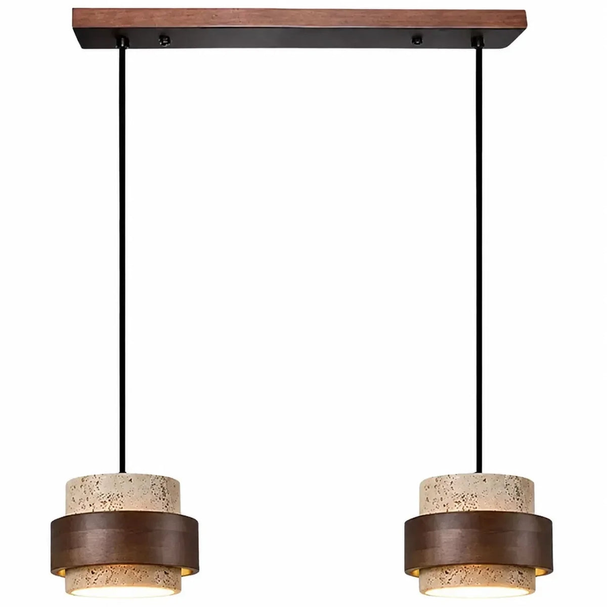Aksel Vintage Lampada a Sospensione in Travertino Cilindrico