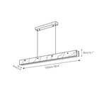 Lampada a sospensione lineare LED in Alabastro