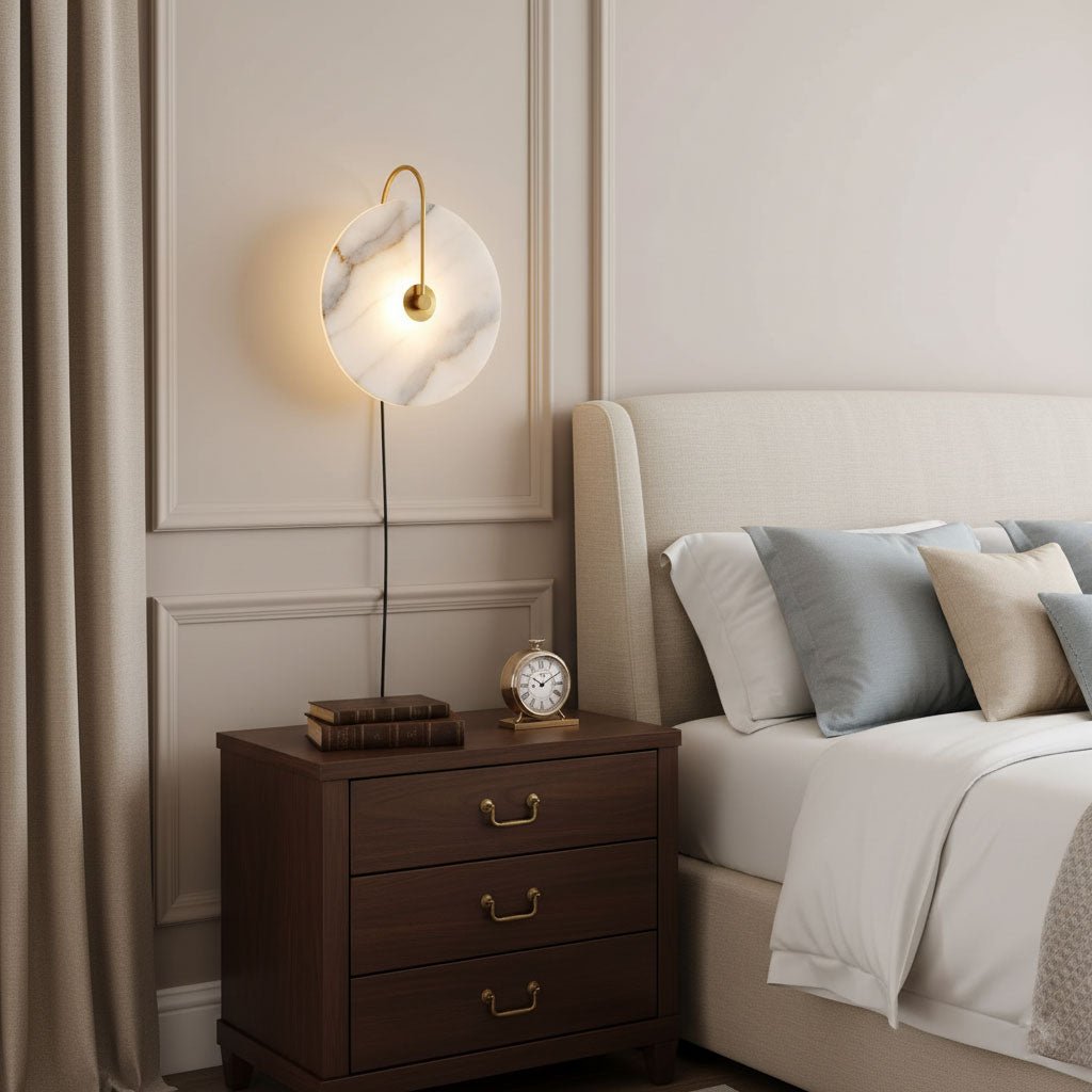 Lampada da parete LED Alabastro Plug-In