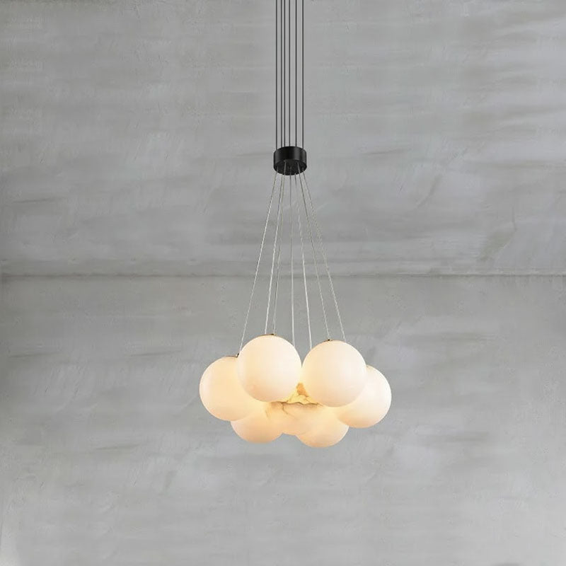 Lampadario Lunare in Alabastro
