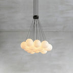 Lampadario Lunare in Alabastro