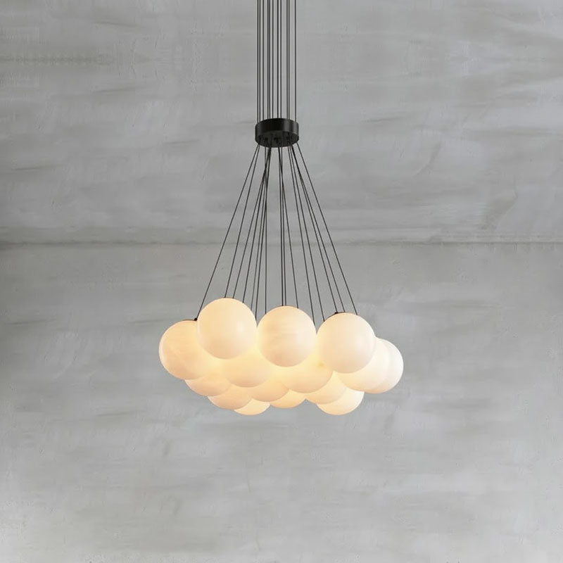 Lampadario Lunare in Alabastro