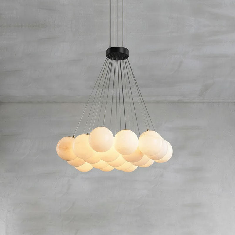 Lampadario Lunare in Alabastro