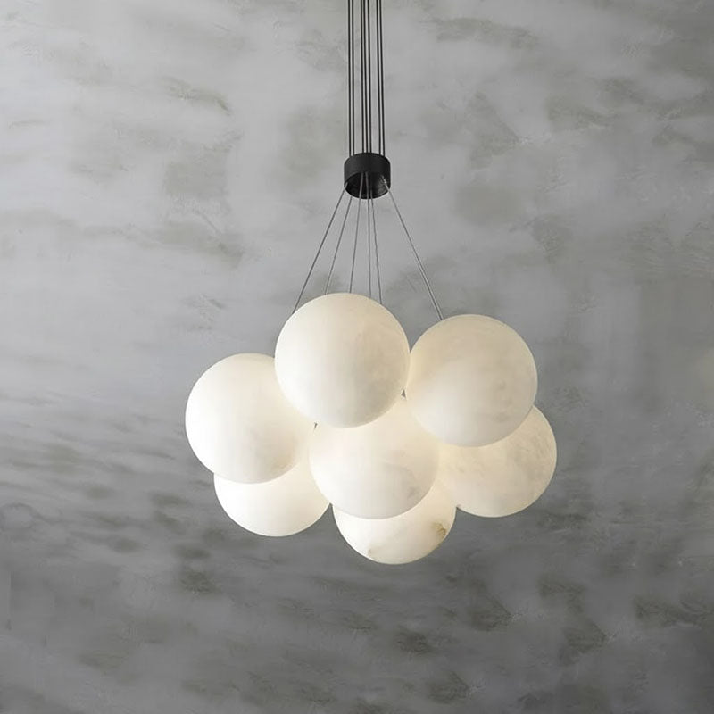 Lampadario Lunare in Alabastro