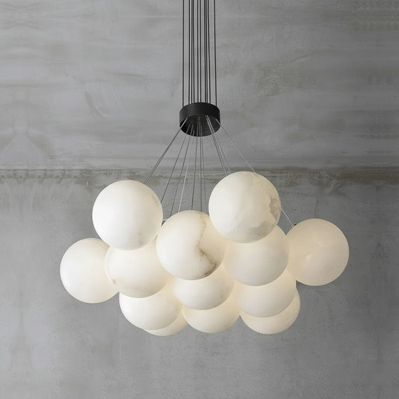 Lampadario Lunare in Alabastro