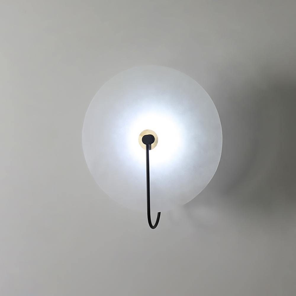 Kristy Alabaster Lampada da Parete LED Rotonda Iconica Circolare
